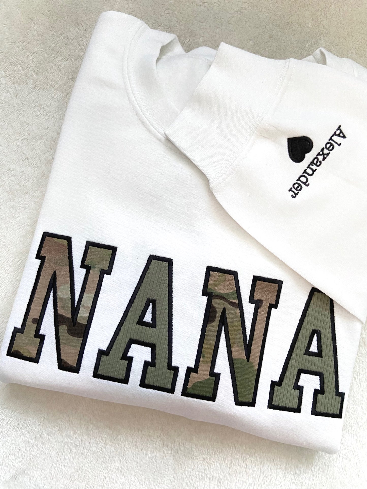 Custom Keepsake Appliqué Embroidered Sweater