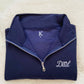 Girl Dad Embroidered Quarter Zip Sweater