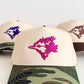 Floral Bird Baseball Embroidered Snapback Hat