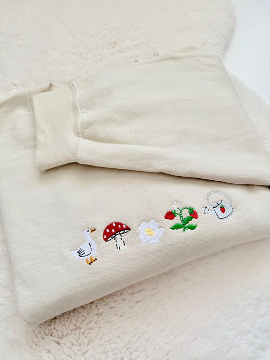 RTS Cottagecore Embroidered Crewneck