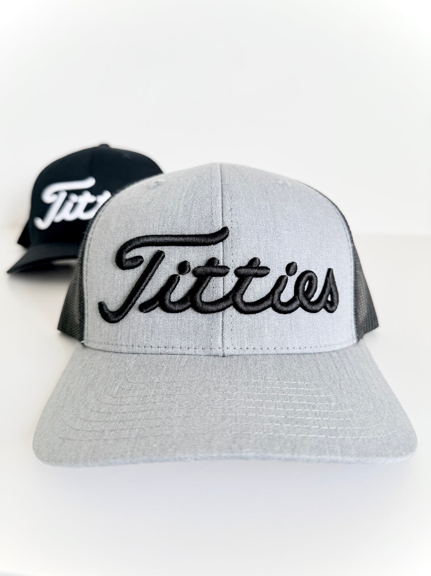 RTS Titties 3D Puff Embroidered Mesh Snapback Hat