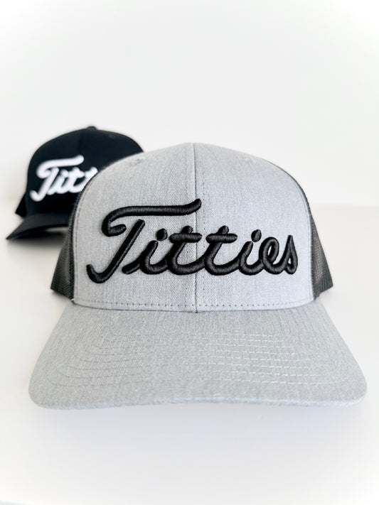 RTS Titties 3D Puff Embroidered Mesh Snapback Hat