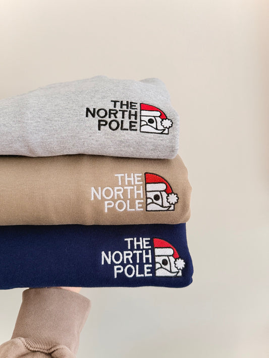 The North Pole Embroidered Christmas Sweater