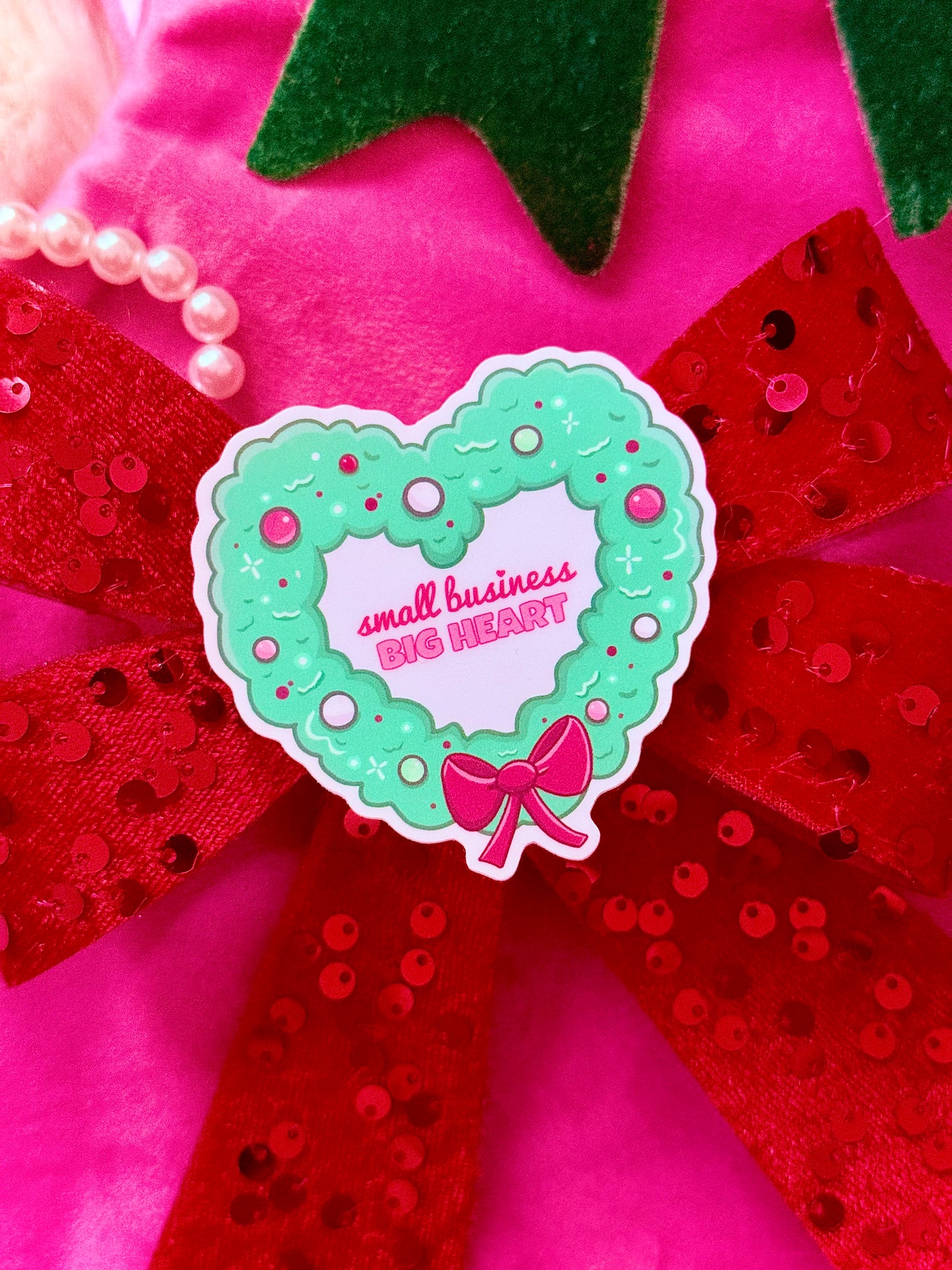 Small Business Big Heart Sticker