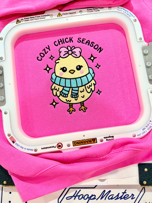 RTS - Cozy Chick Embroidered Christmas Sweater