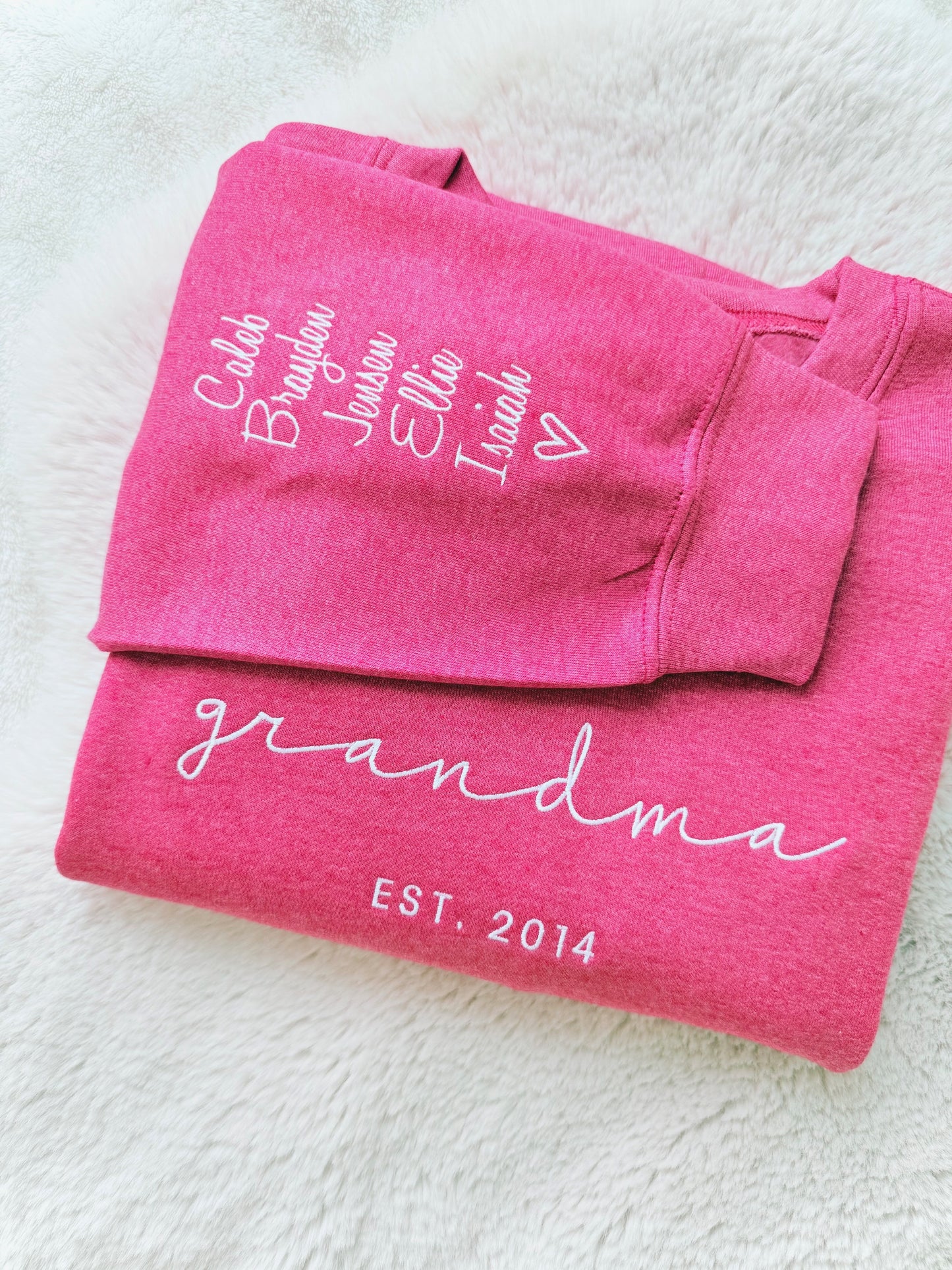 Custom Embroidered Grandma Sweater