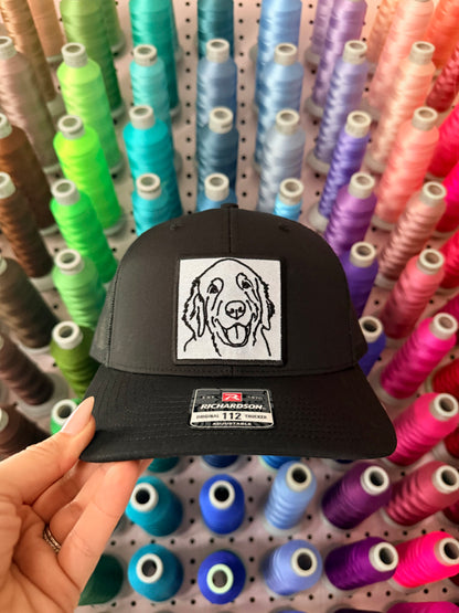 Pet Portrait Custom Embroidered Hat