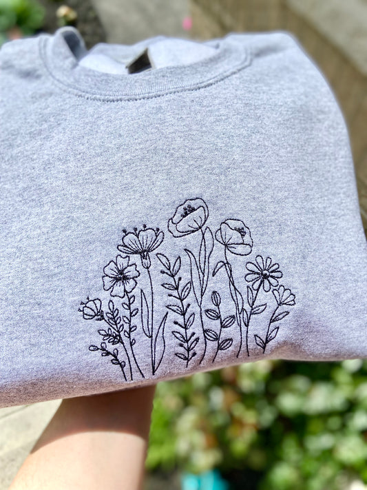 Meadow Mirage Embroidered Sweatshirt