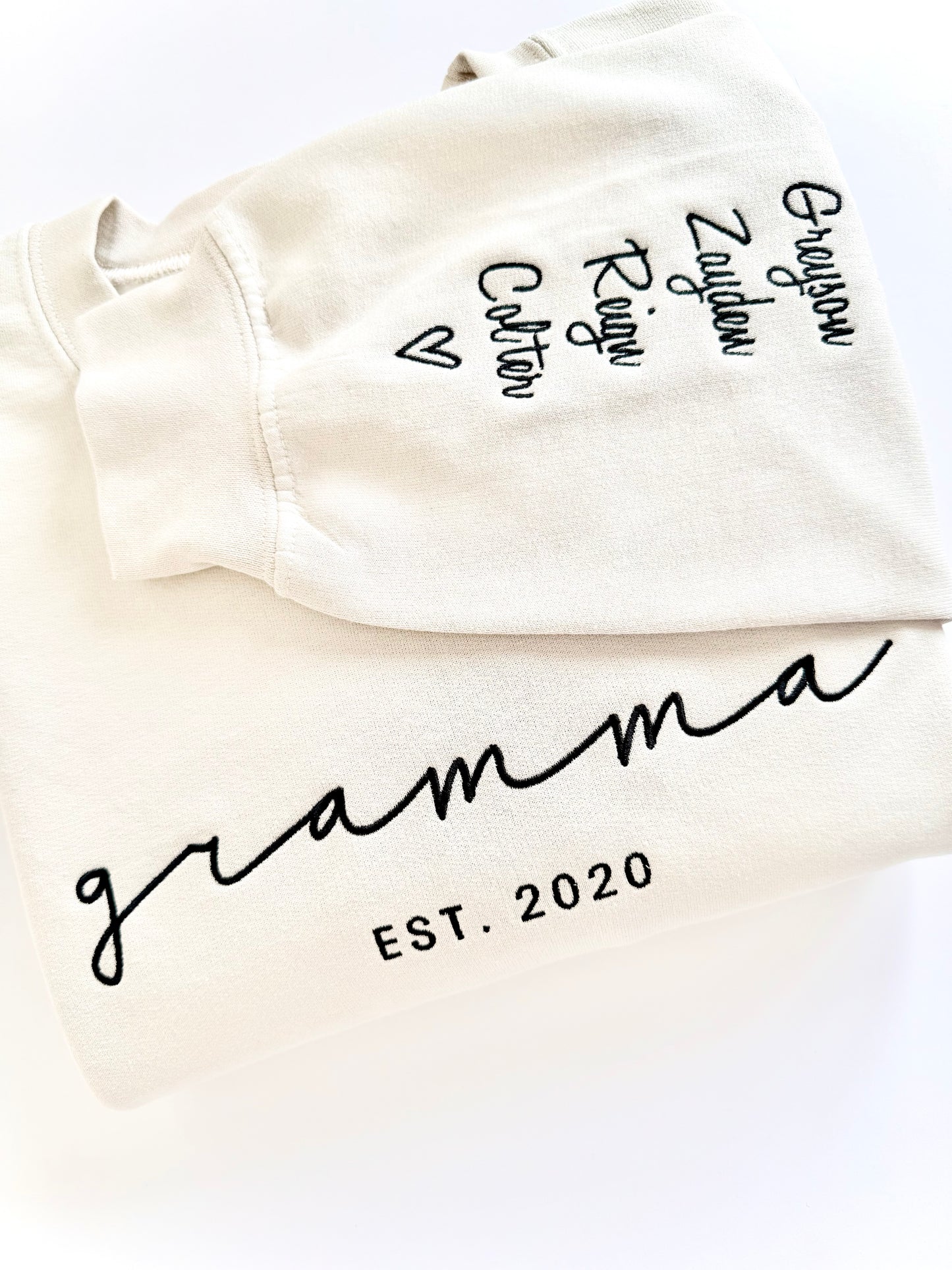 Custom Embroidered Grandma Sweater