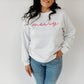 Merry Script Embroidered Sweatshirt