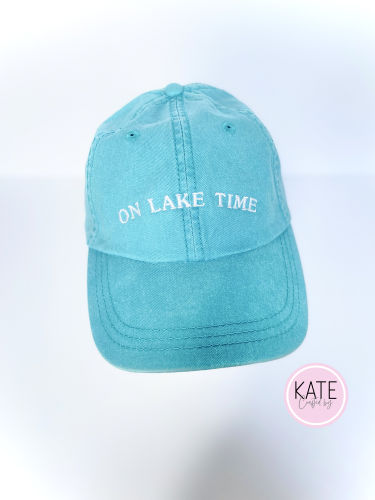 On Lake Time Embroidered Dad Cap