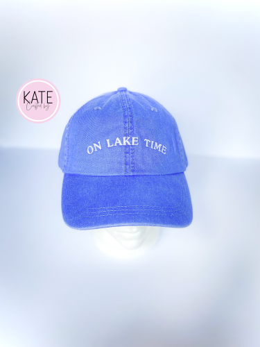 On Lake Time Embroidered Dad Cap