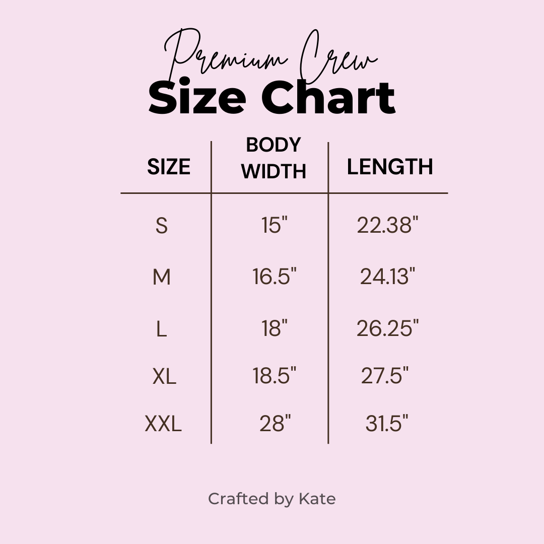 prem size chart