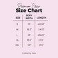 Prem. Size Chart