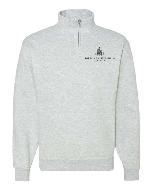 North of 9 Embroidered 1/4 Zip Hoodie