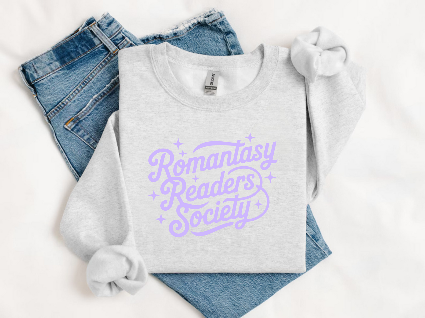 Romantasy Readers Society Embroidered Sweater | Bookish Aesthetic Crewneck
