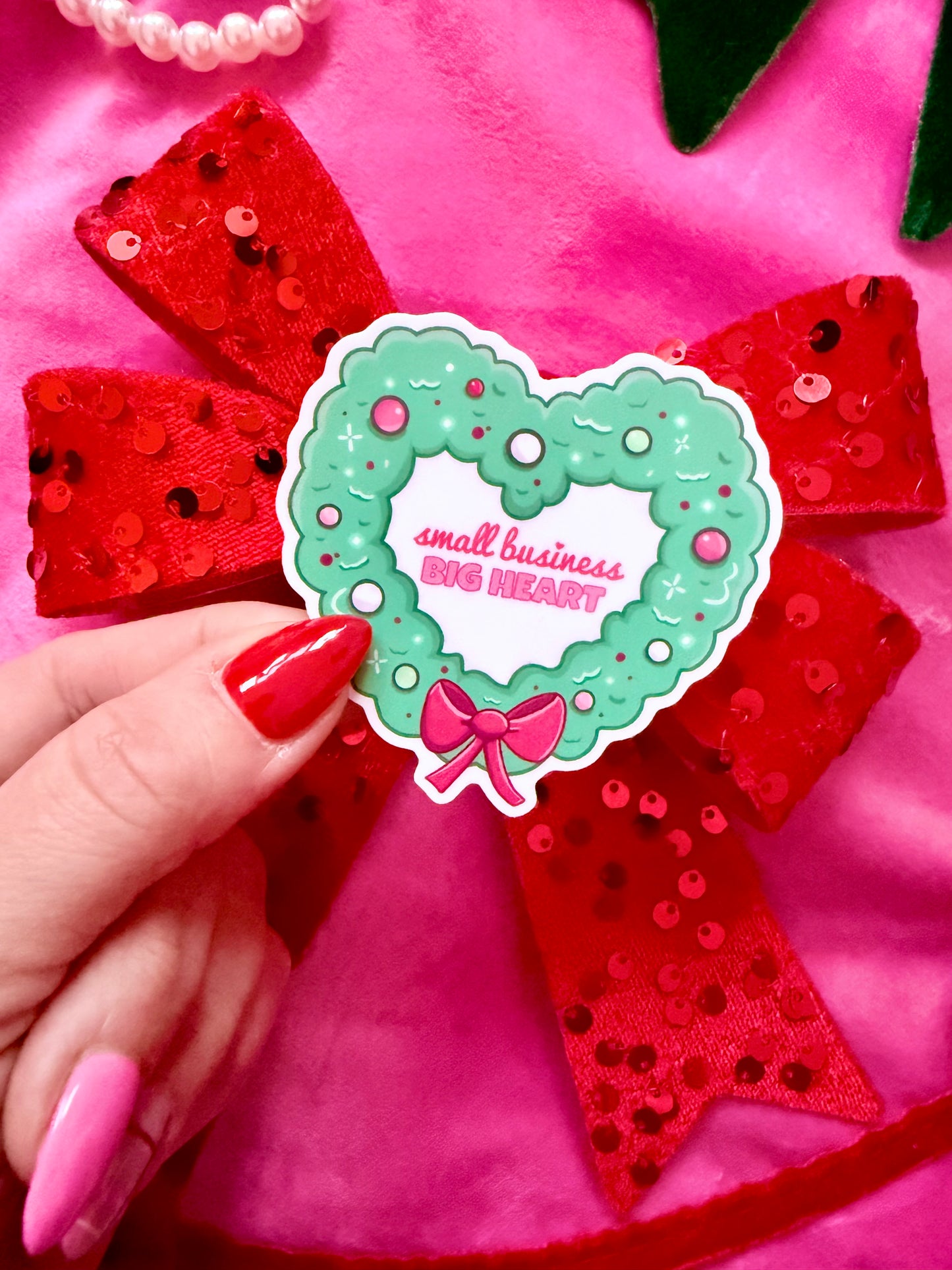 Small Business Big Heart Sticker