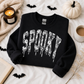 Spooky Dripping Lace Printed Sweatshirt