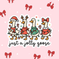 Just a Jolly Goose Christmas Sticker