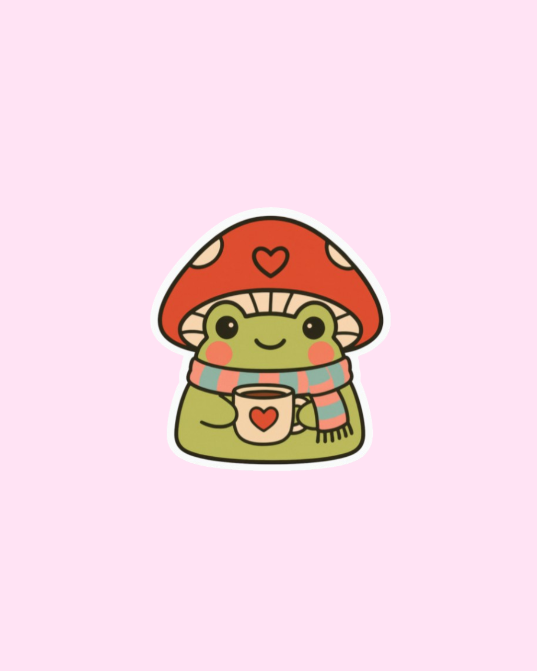 Cozy Froggy Sticker