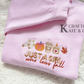 Fall Girl Embroidered Sweater
