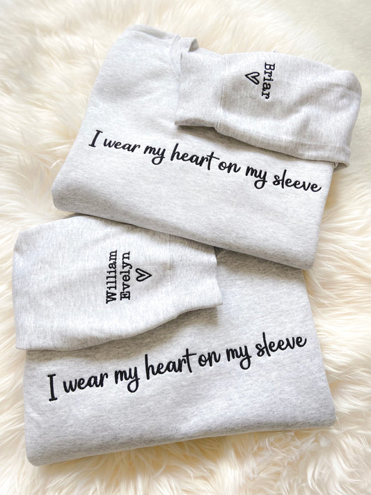Heart on my Sleeve Embroidered Sweater