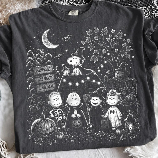 Peanuts Gang Halloween Spooktacular T-Shirt