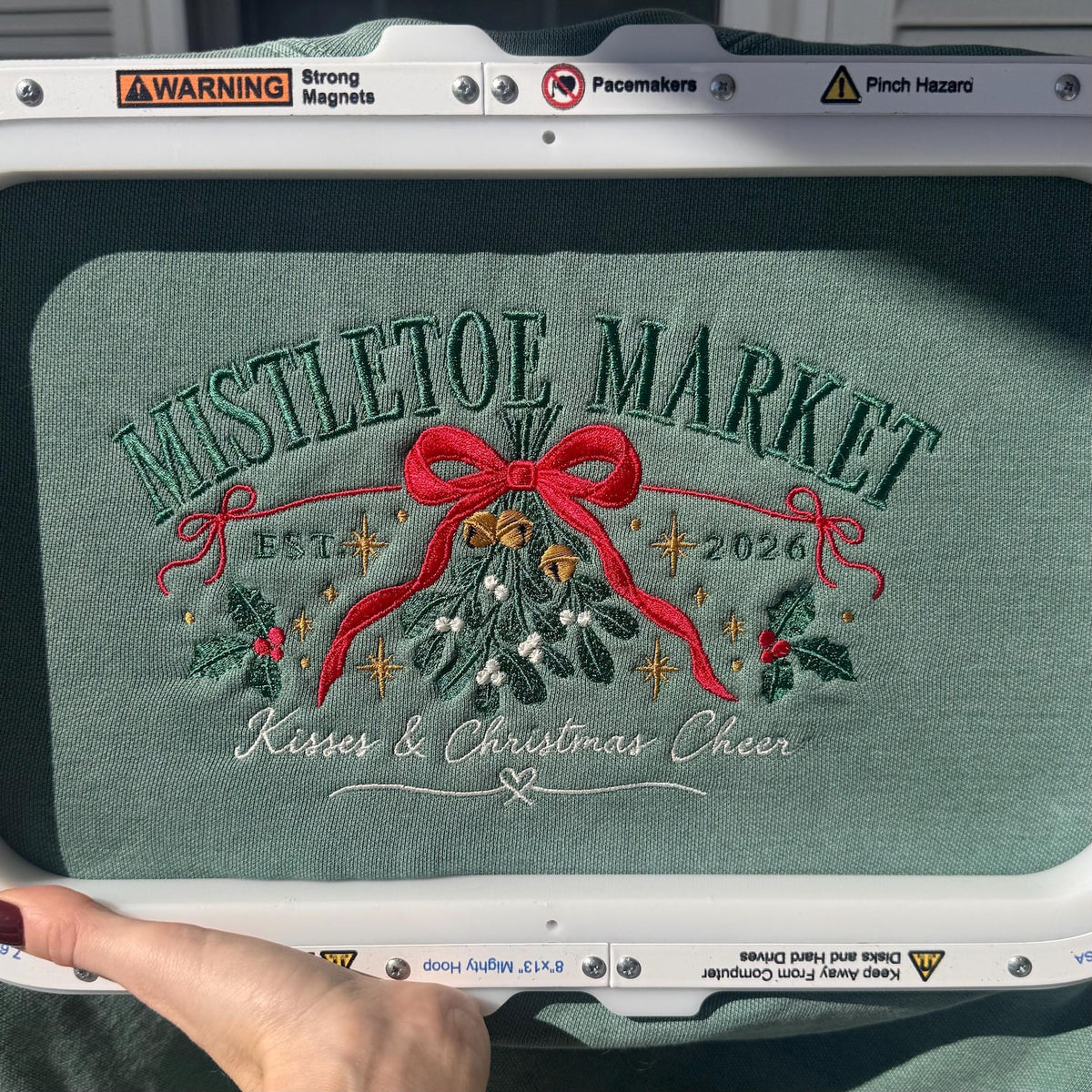 Mistletoe Market Embroidered Sweater