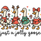 Just a Jolly Goose Christmas Sticker