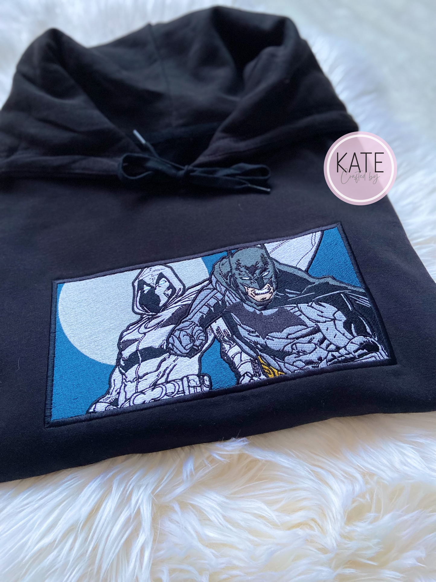 Bat/Knight Embroidered Adult Sweater