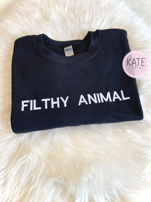 Filthy Animal Embroidered Adult Sweater