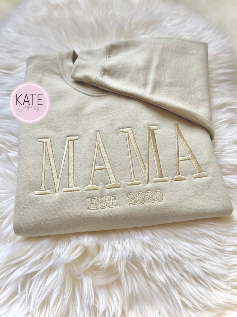 MAMA Custom Embroidered Sweater