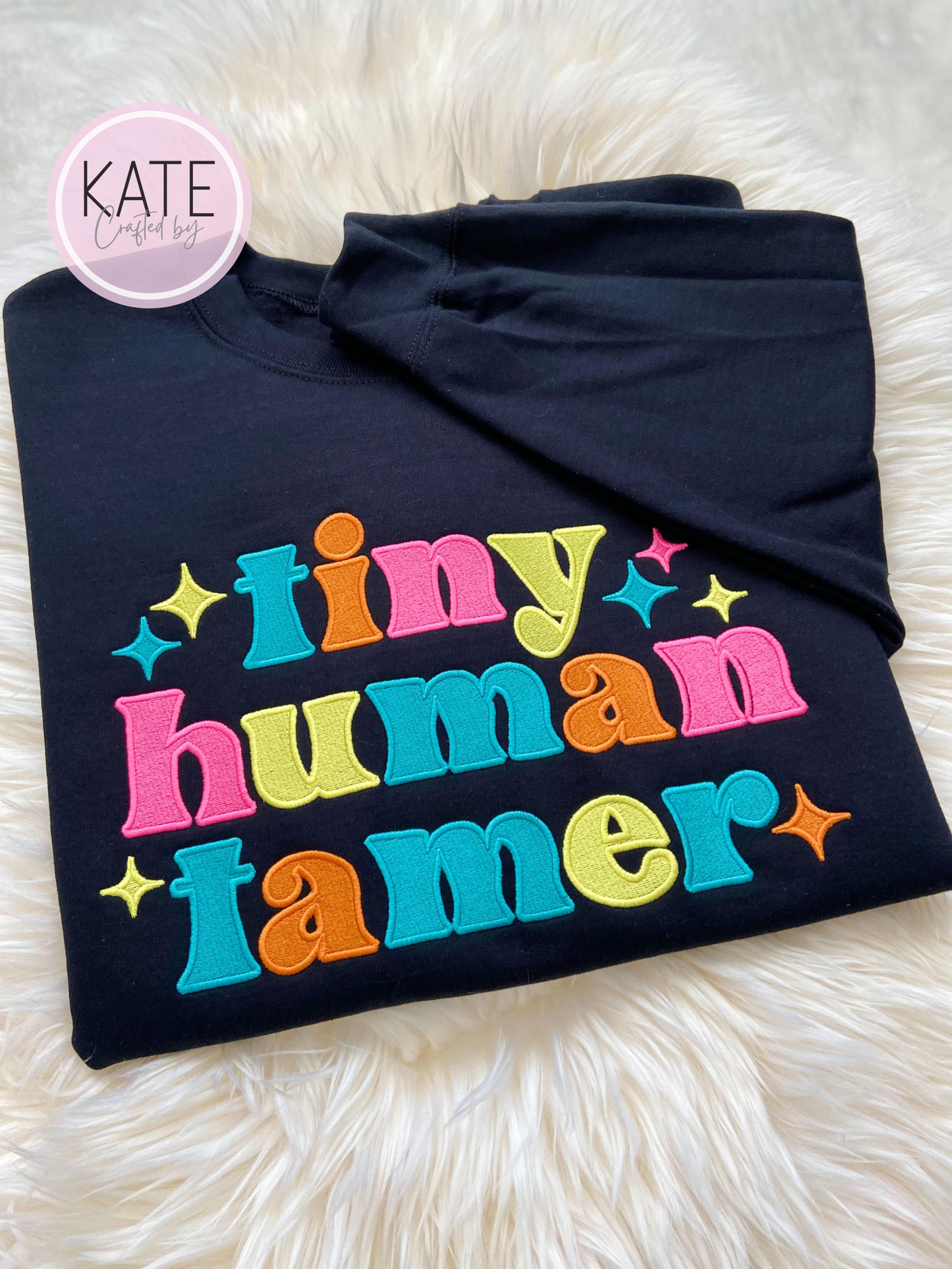 Tiny Human Tamer Embroidered Sweater